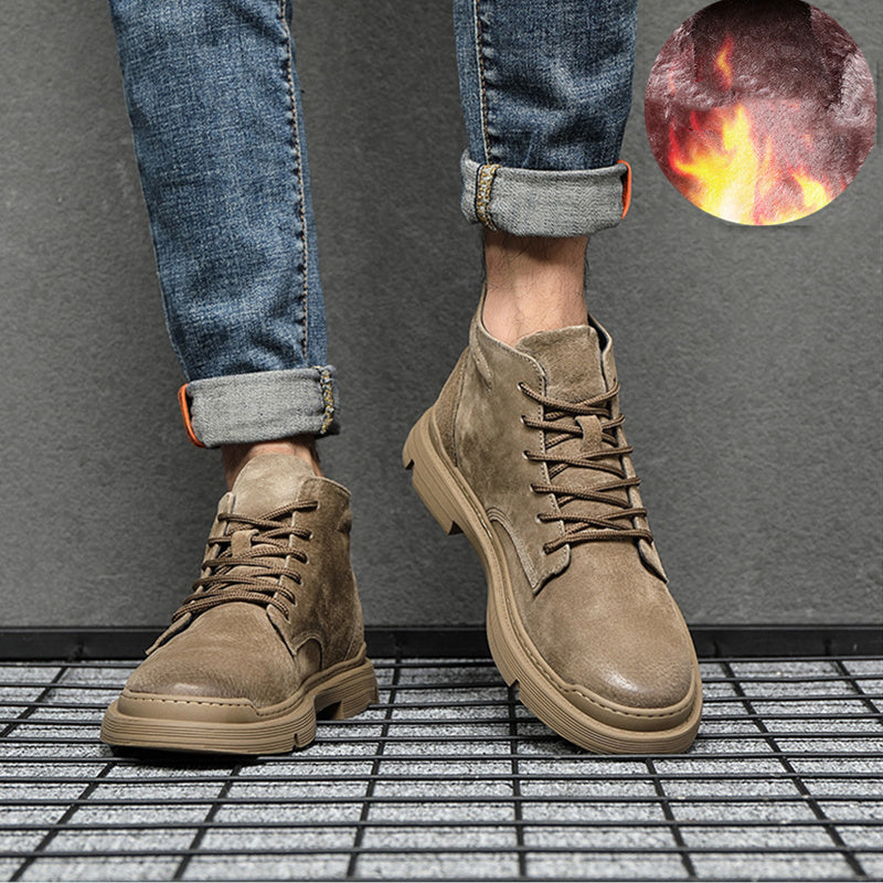 Suede winterschoenen heren - Mark