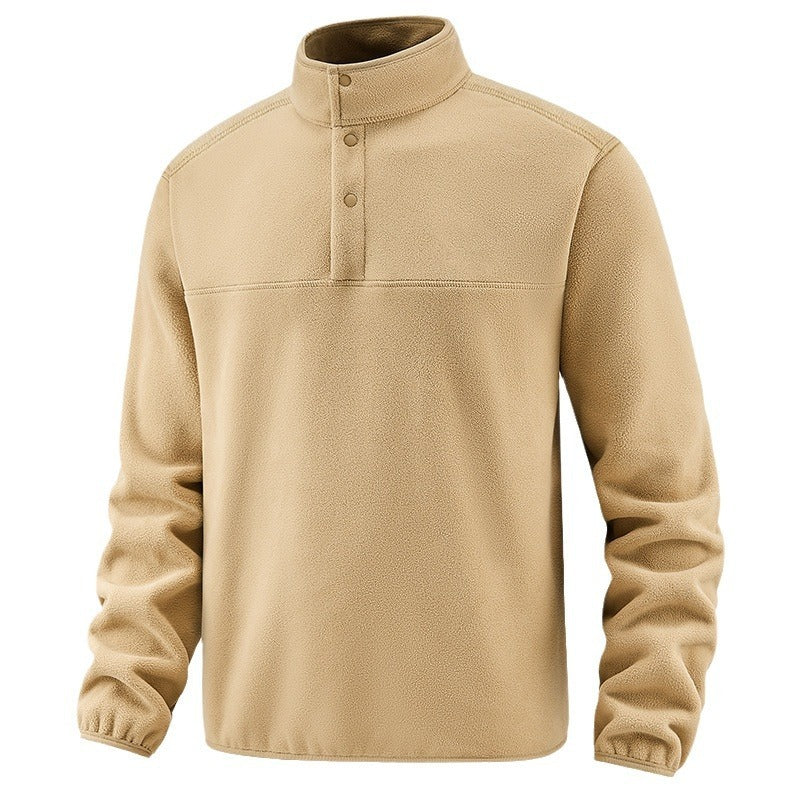 Luxe fleece vest met knopen heren - Anton