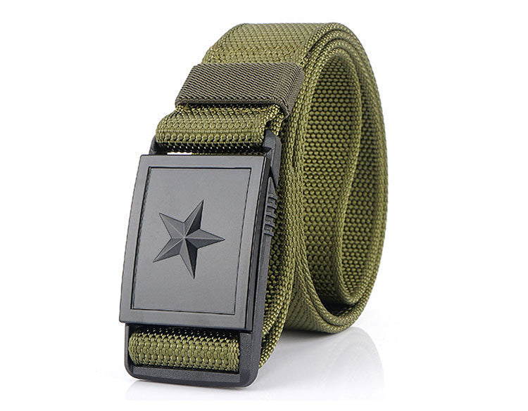Canvas belt with automatic buckle - Røssel