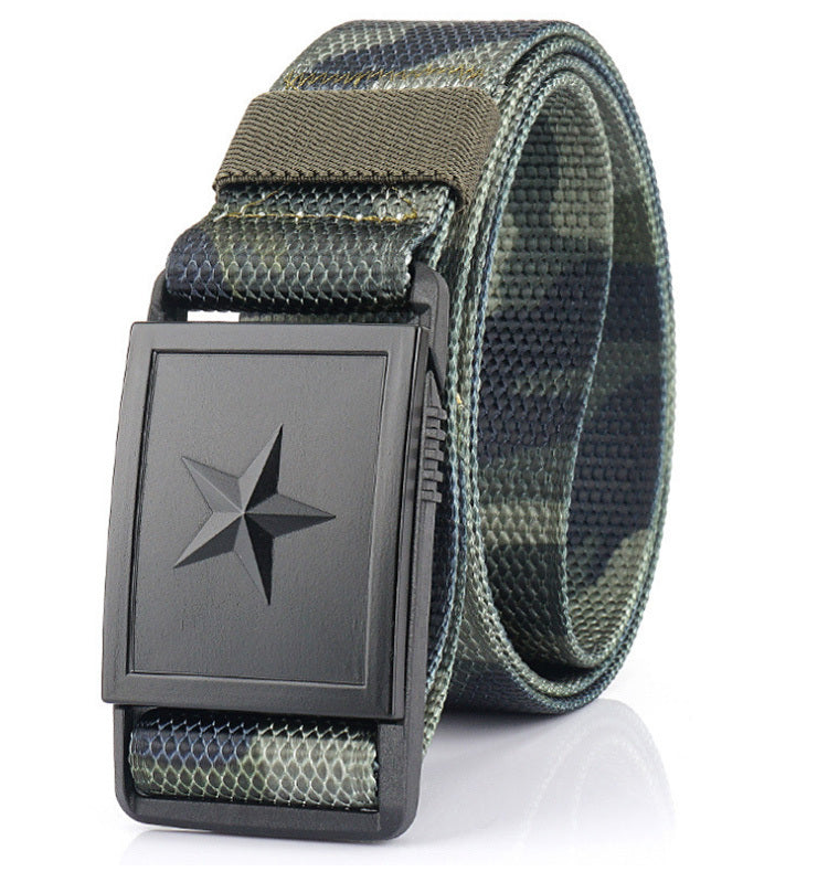 Canvas belt with automatic buckle - Røssel