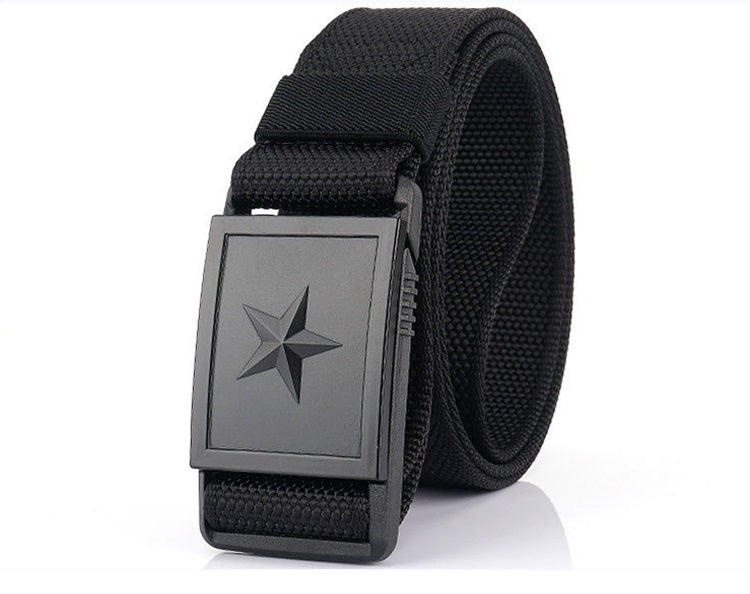 Canvas belt with automatic buckle - Røssel