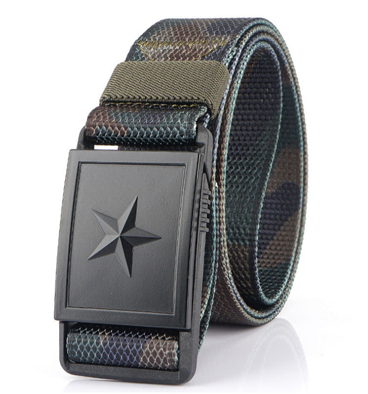 Canvas belt with automatic buckle - Røssel