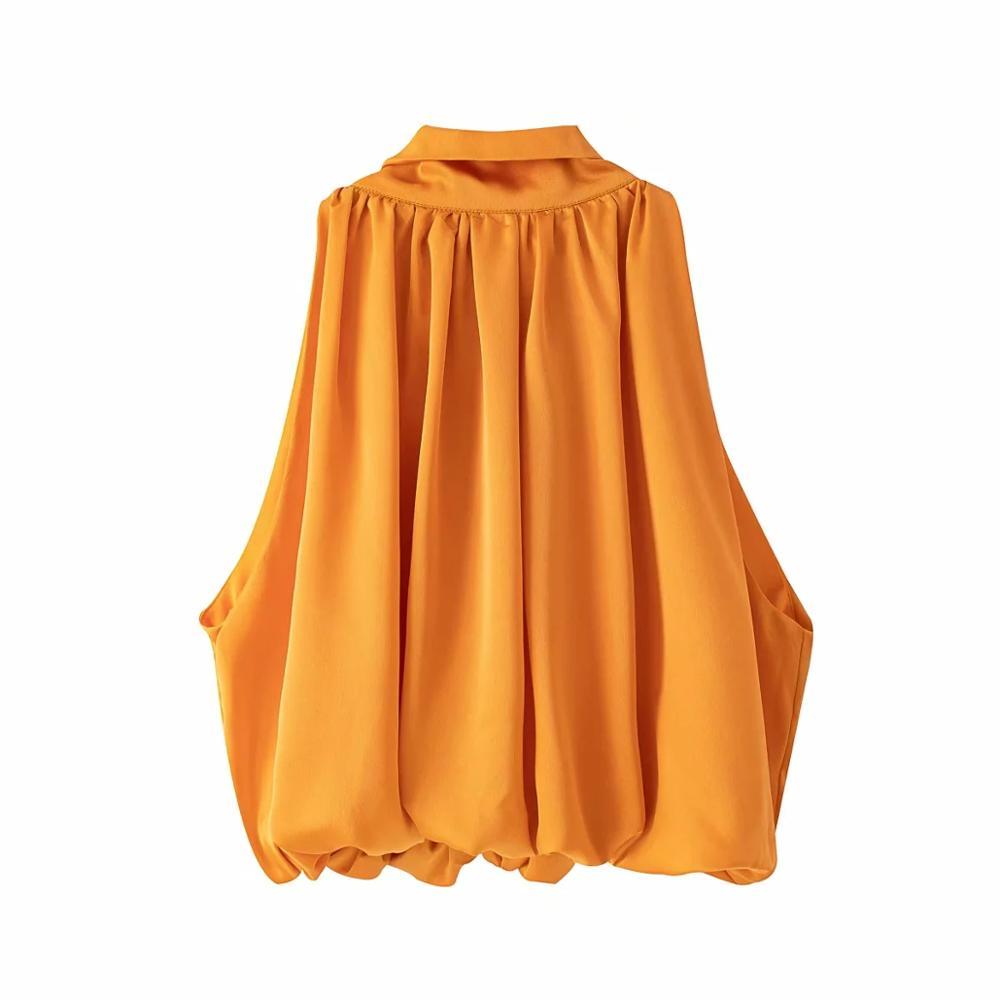Elegant oranje topje dames - Marije