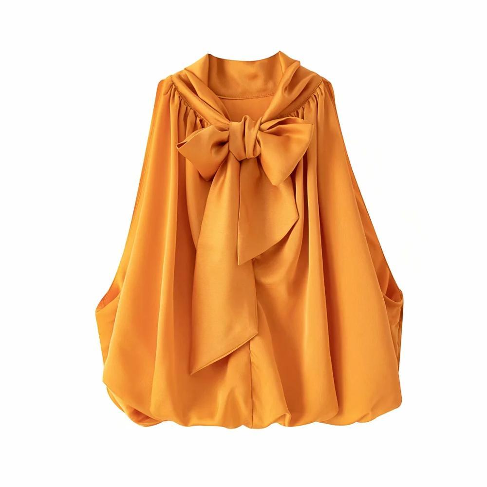 Elegant oranje topje dames - Marije