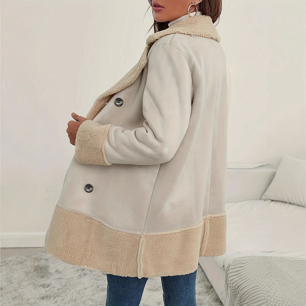 Warme winterjas voor dames met warme teddy voering - Fleur