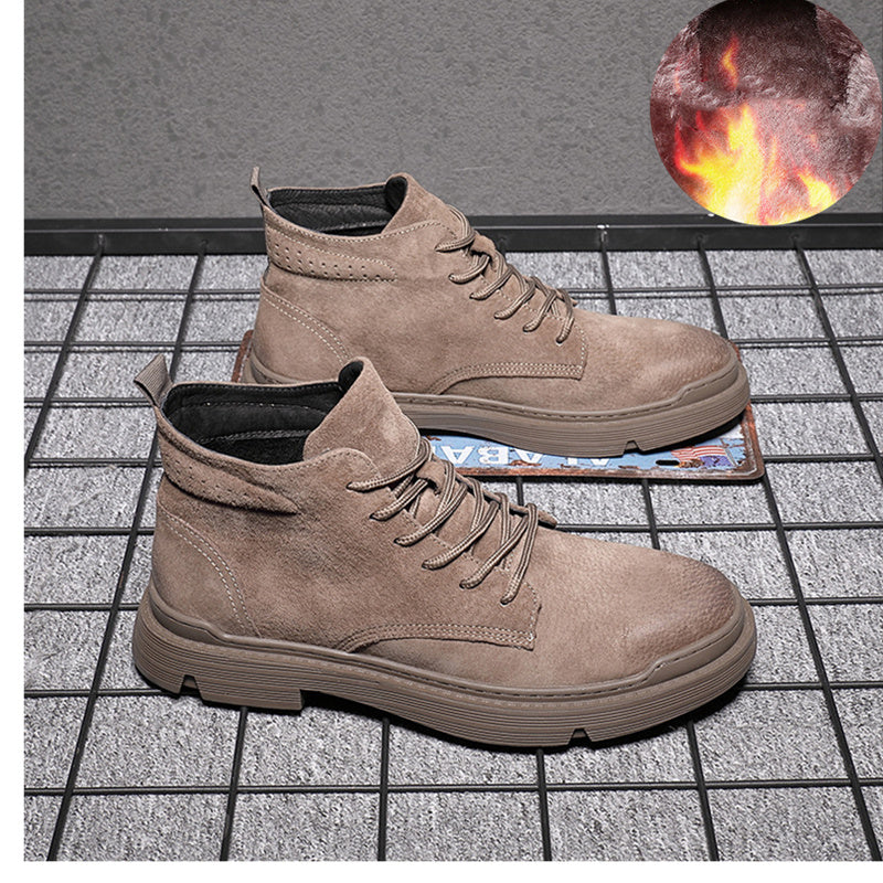 Suede winterschoenen heren - Mark