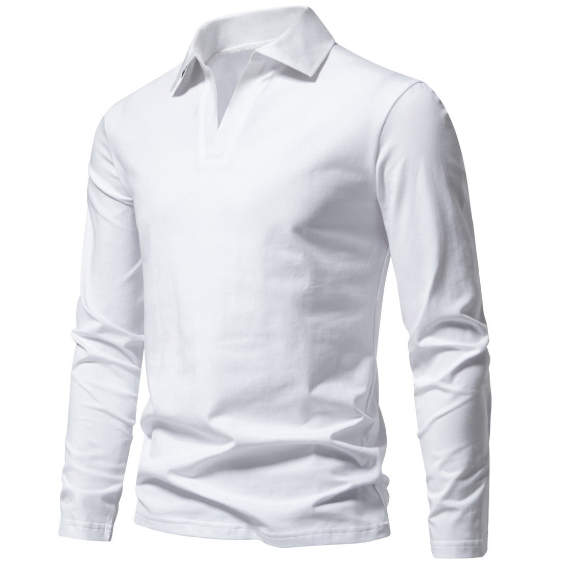 Retro men's long-sleeved V-neck t-shirt - Björn
