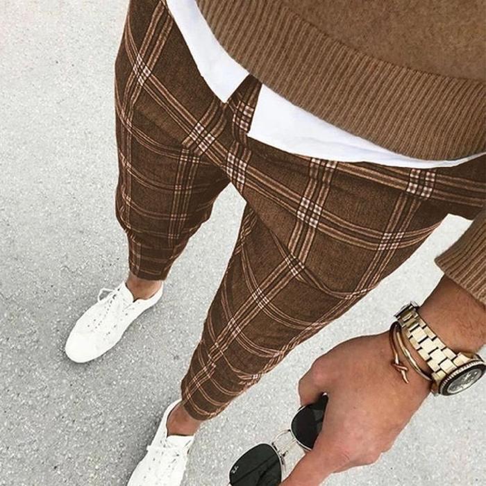 Geruite pantalon heren - Bernard