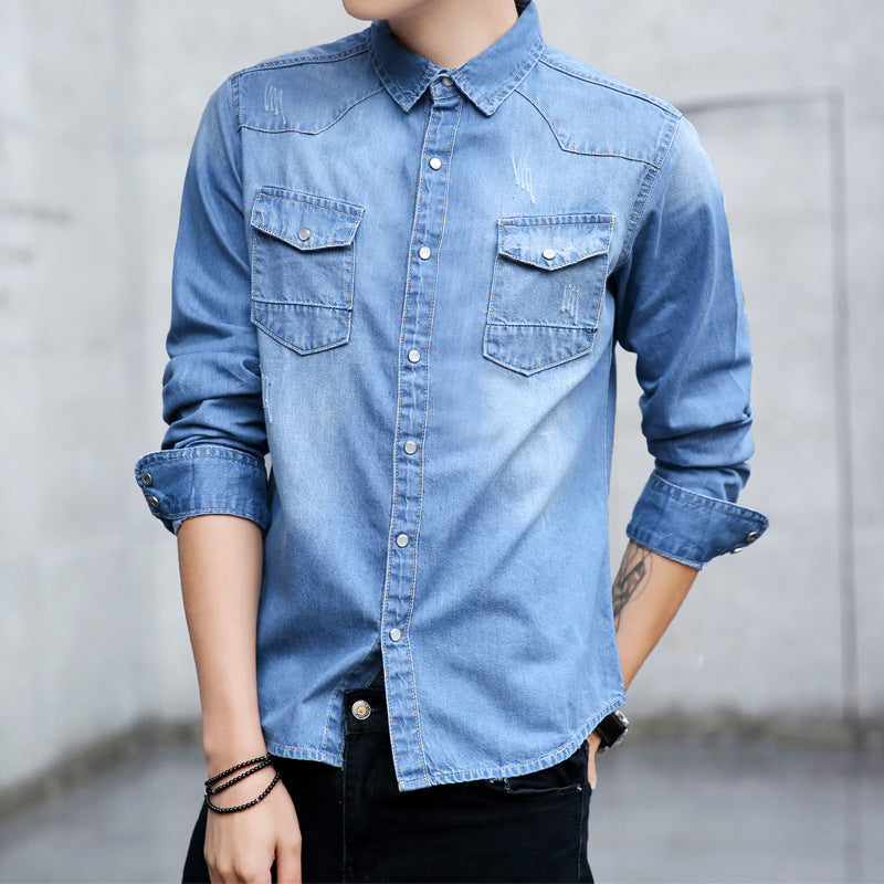 Denim overhemd heren - Joris