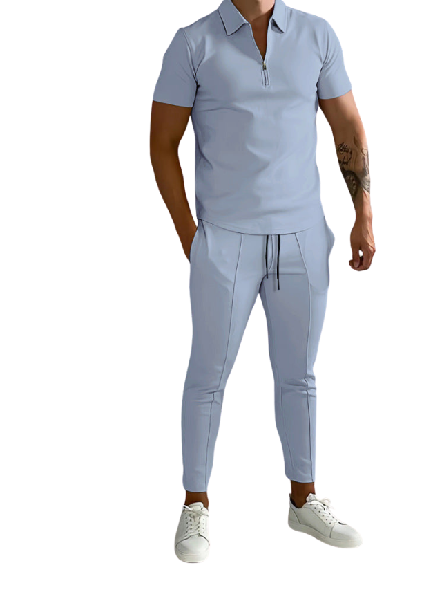 Sporty Chic Polo & Trousers - Thør