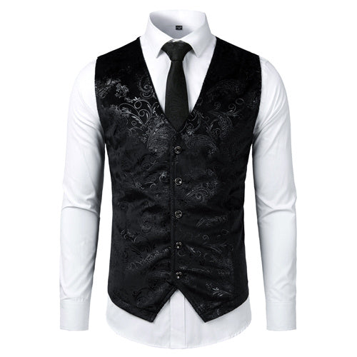 Goudkleurig steampunk heren vest - Otto