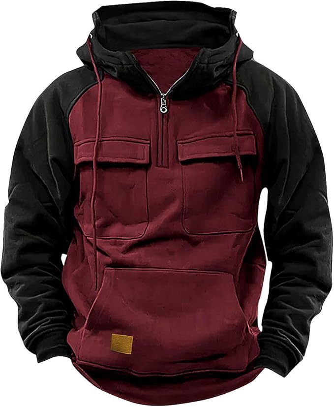 Dikke heren hoodie met veel opbergzakken - Jørsen
