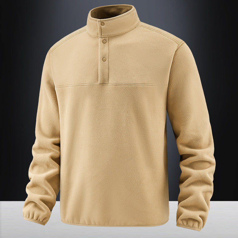 Luxe fleece vest met knopen heren - Anton