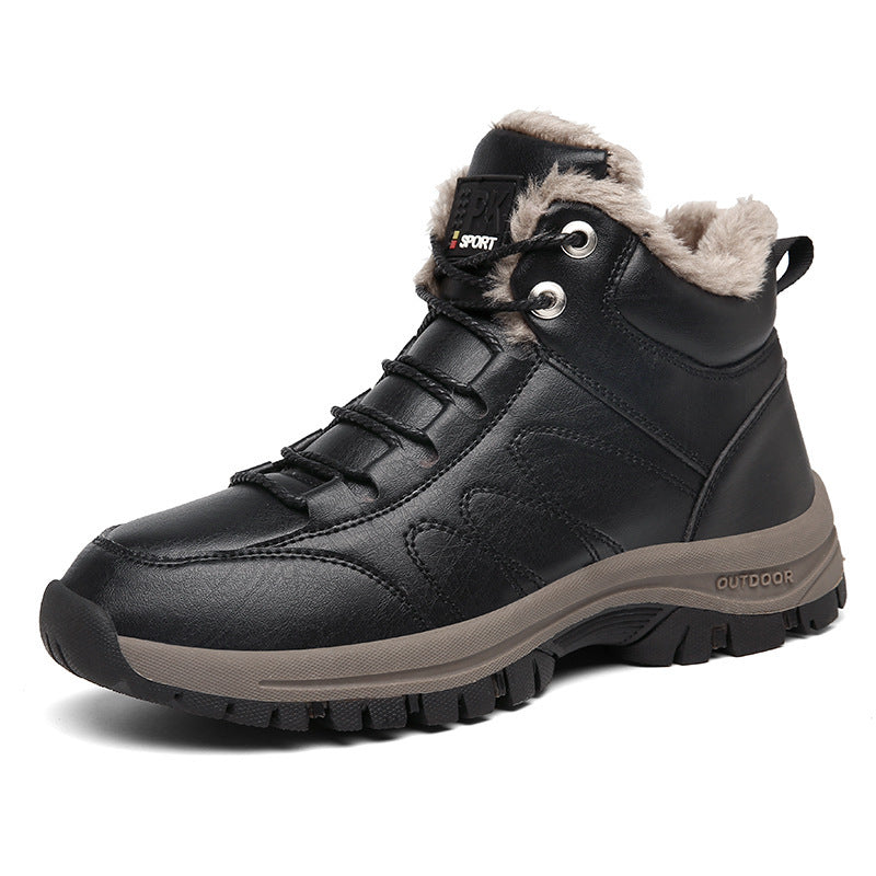 Warm winter shoes, lined and high - Markus