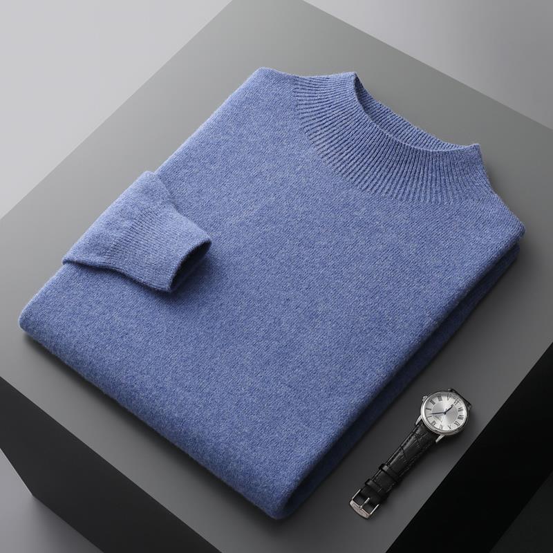 Luxe heren trui met halve kraag - Ralph