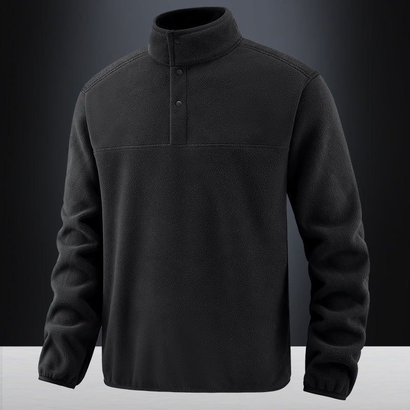 Luxe fleece vest met knopen heren - Anton