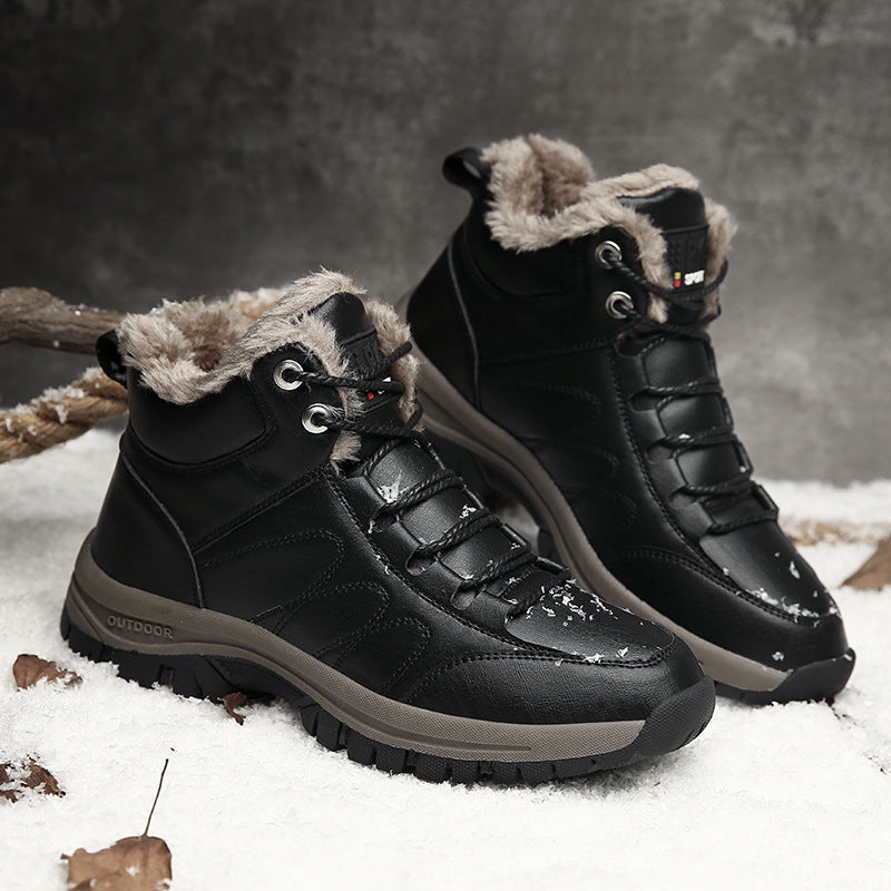 Warm winter shoes, lined and high - Markus