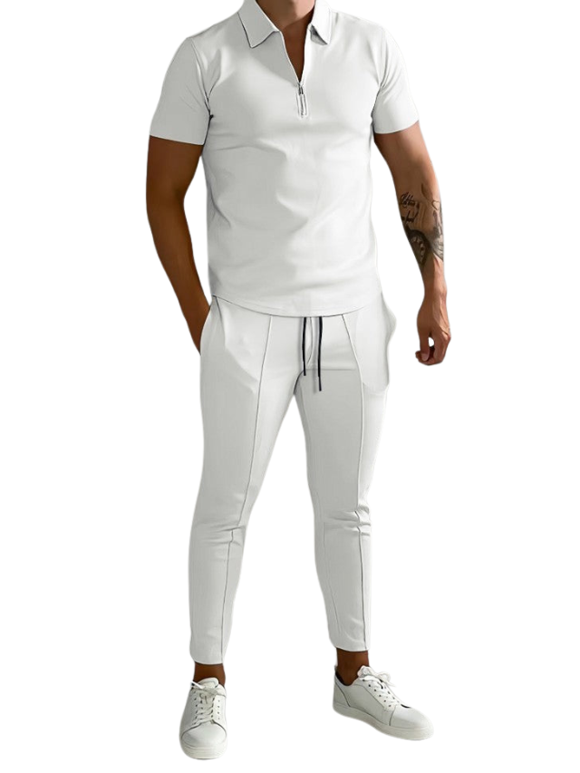 Sporty Chic Polo & Trousers - Thør