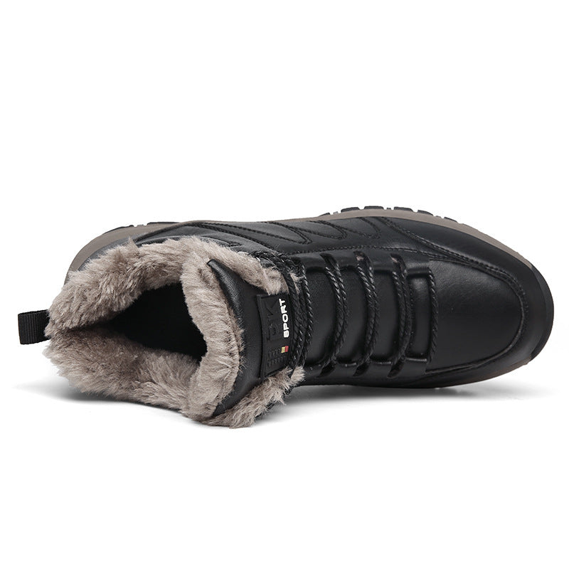 Warm winter shoes, lined and high - Markus