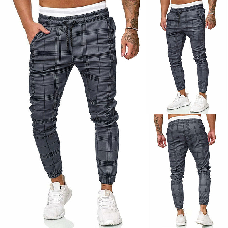 Geruite joggingsbroek heren - Marten