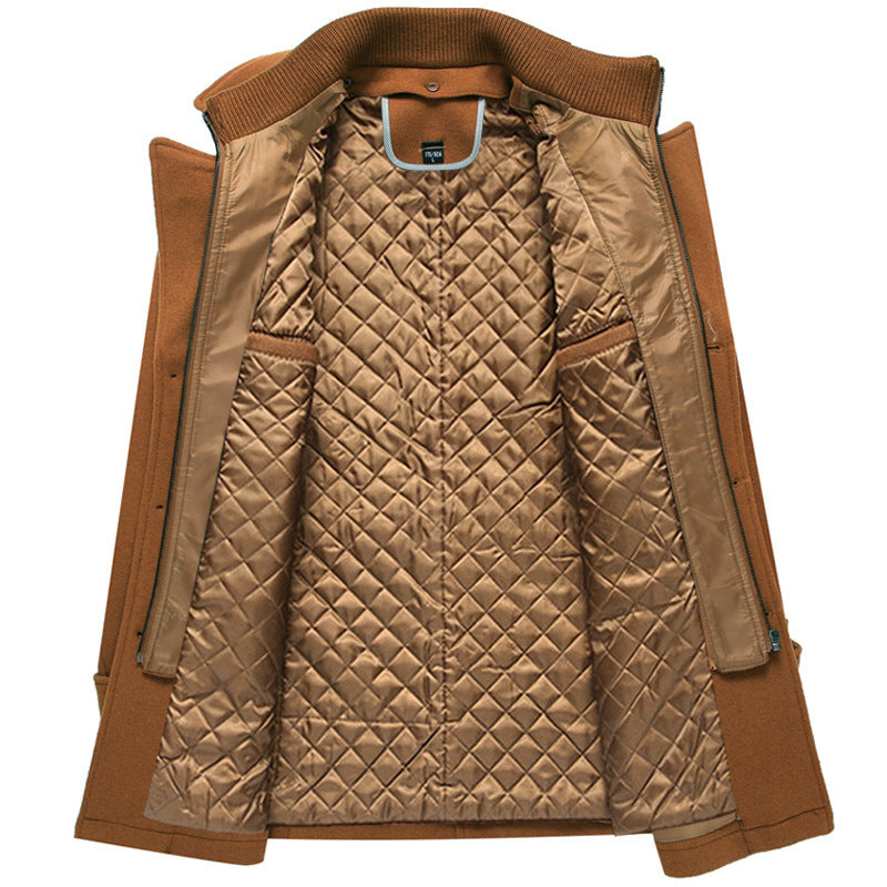 Warme halflange trenchcoat heren - Jianyl