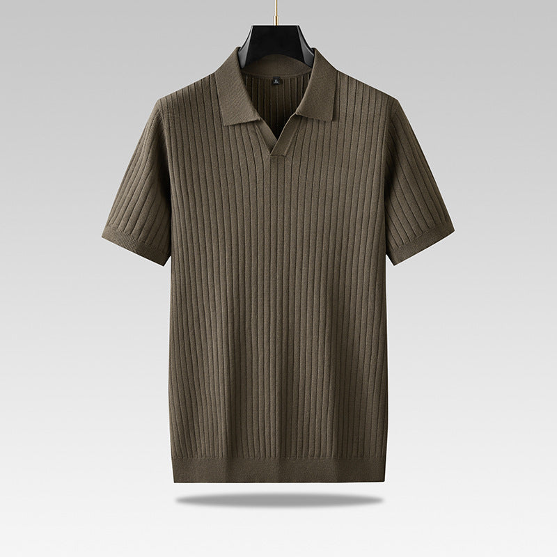 Corduroy polo shirt in grote maten - Sven
