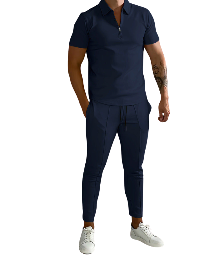 Sporty Chic Polo & Trousers - Thør