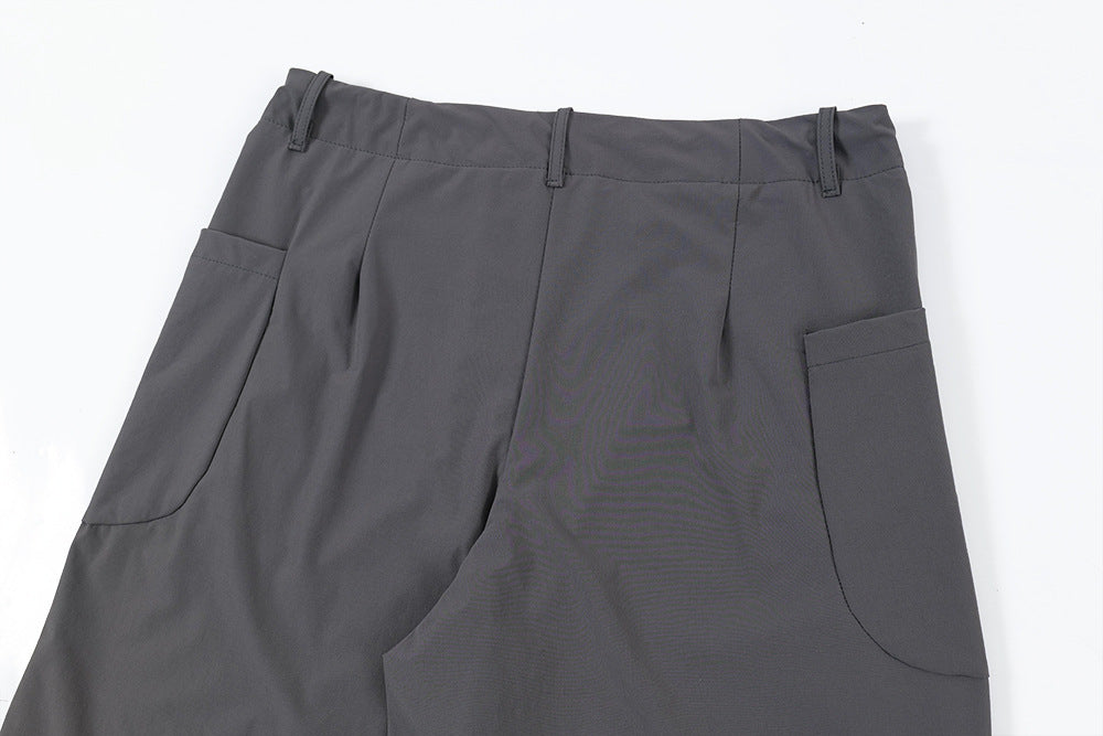 Paratrooper style trousers with pleats - Sølvi