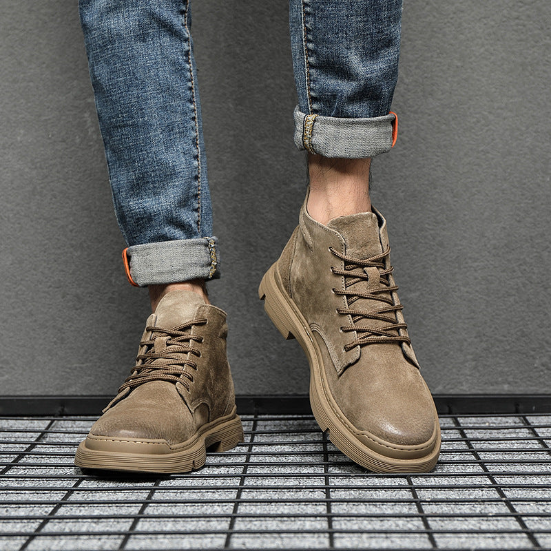 Suede winterschoenen heren - Mark
