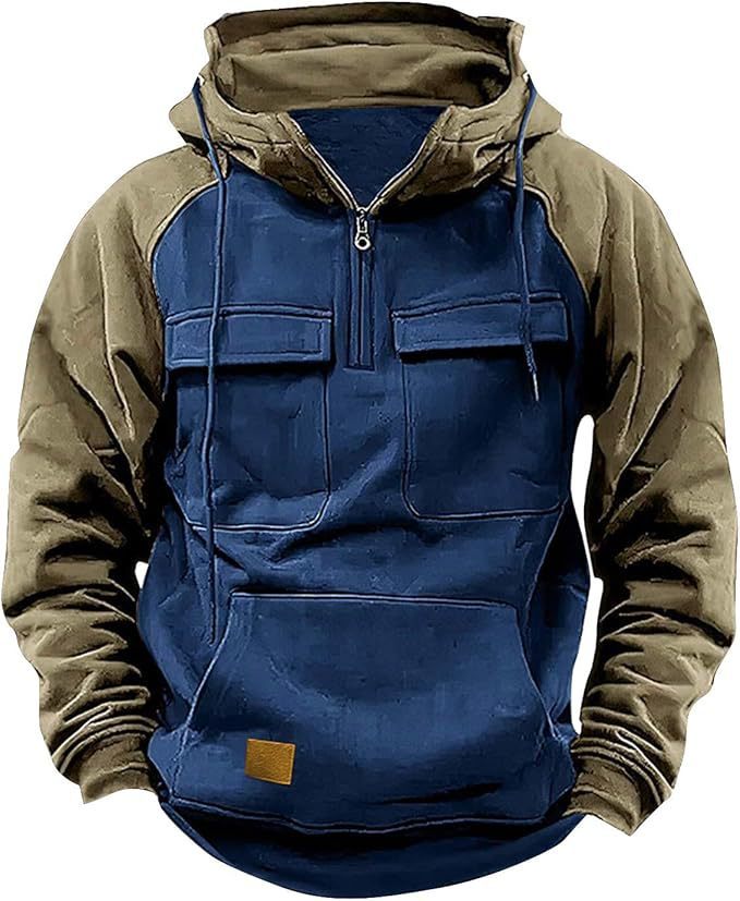 Dikke heren hoodie met veel opbergzakken - Jørsen