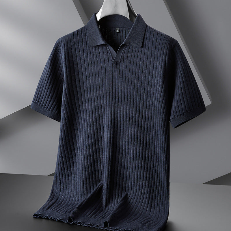 Corduroy polo shirt in grote maten - Sven