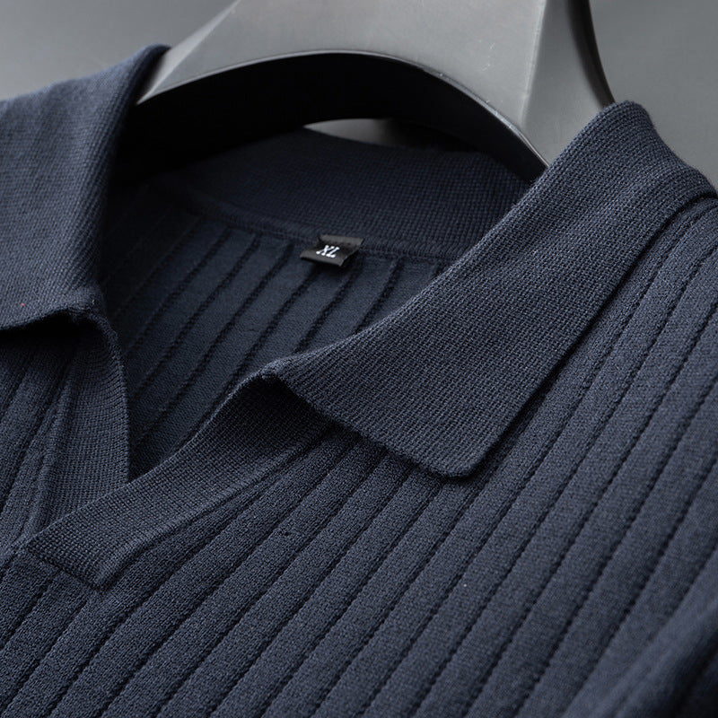 Corduroy polo shirt in grote maten - Sven