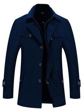 Warme halflange trenchcoat heren - Jianyl
