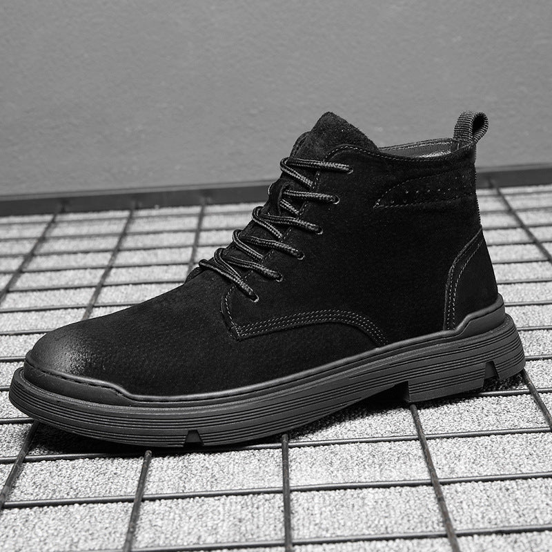 Suede winterschoenen heren - Mark