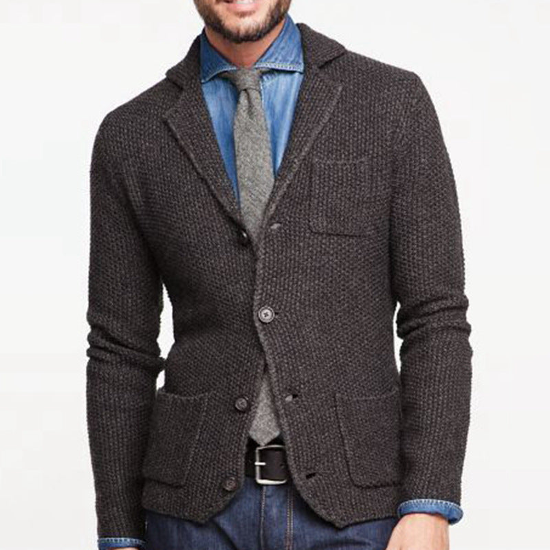Wollen heren blazer - Nørmann