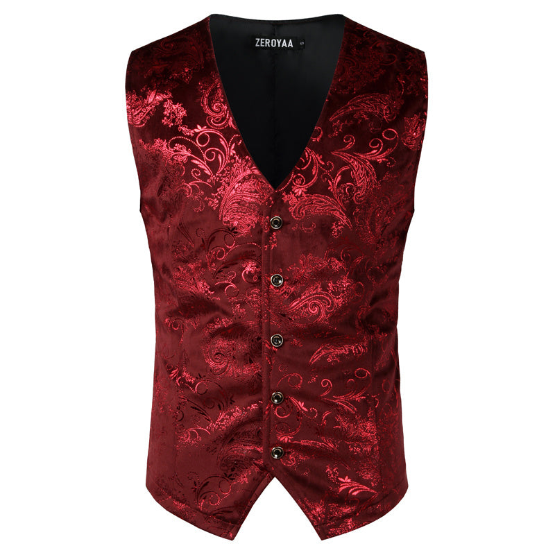 Goudkleurig steampunk heren vest - Otto