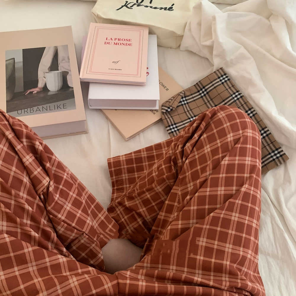 Geruite pyjama broek - Markuys