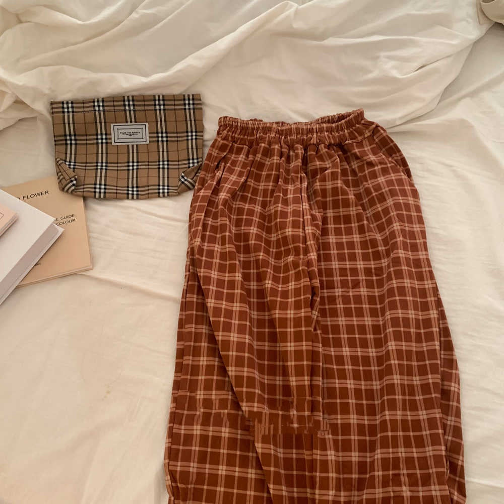 Geruite pyjama broek - Markuys