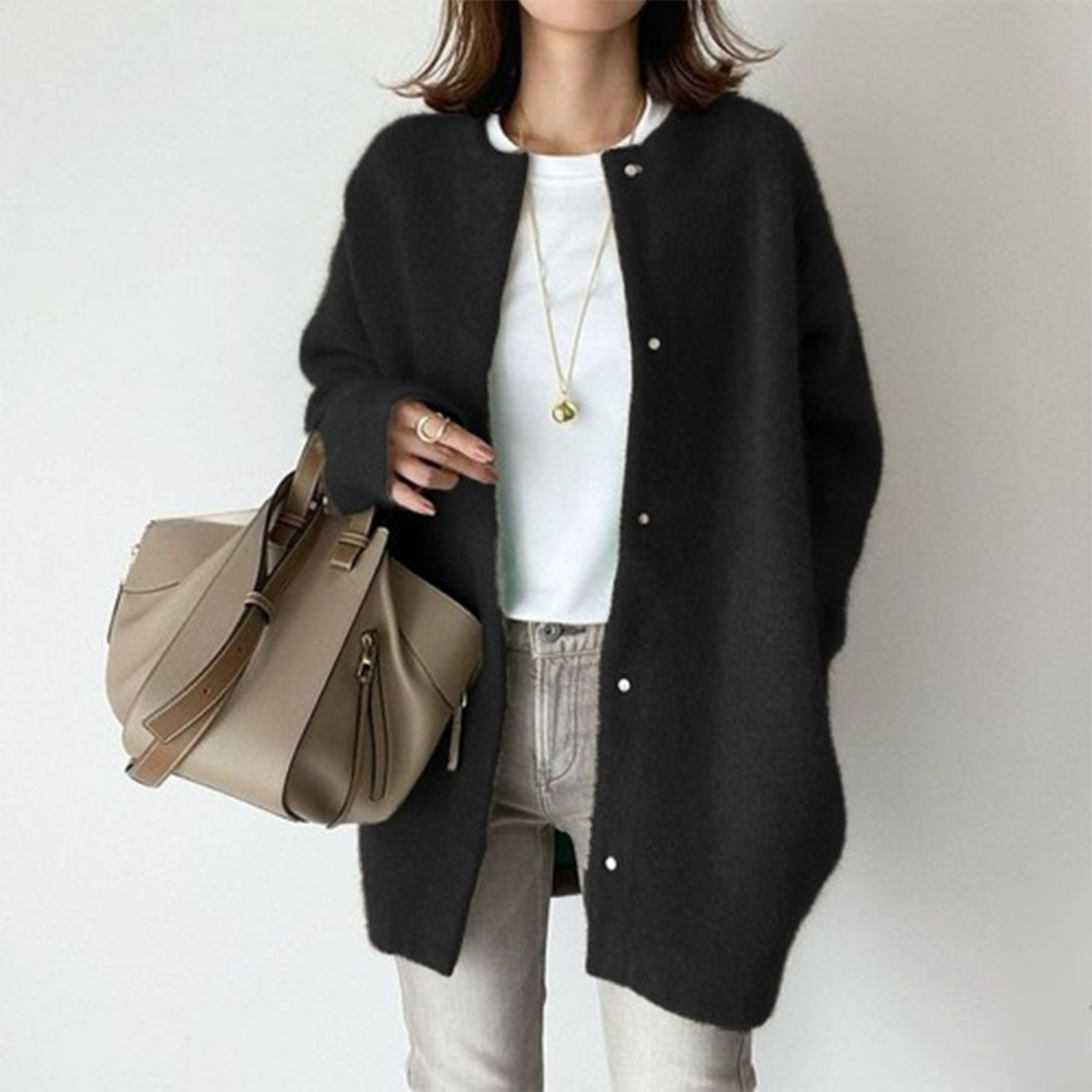 Elegant mid-length cardigan for women - Lola