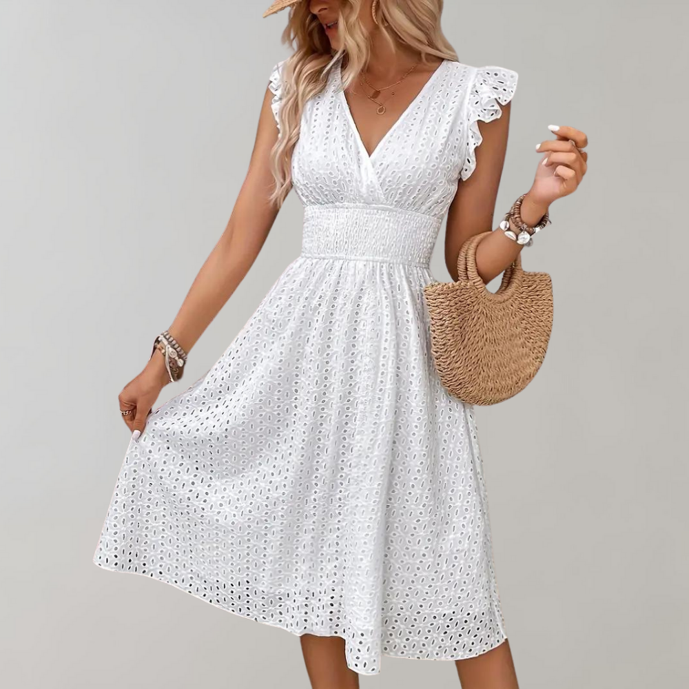 Summer dress with ruffles - Edia