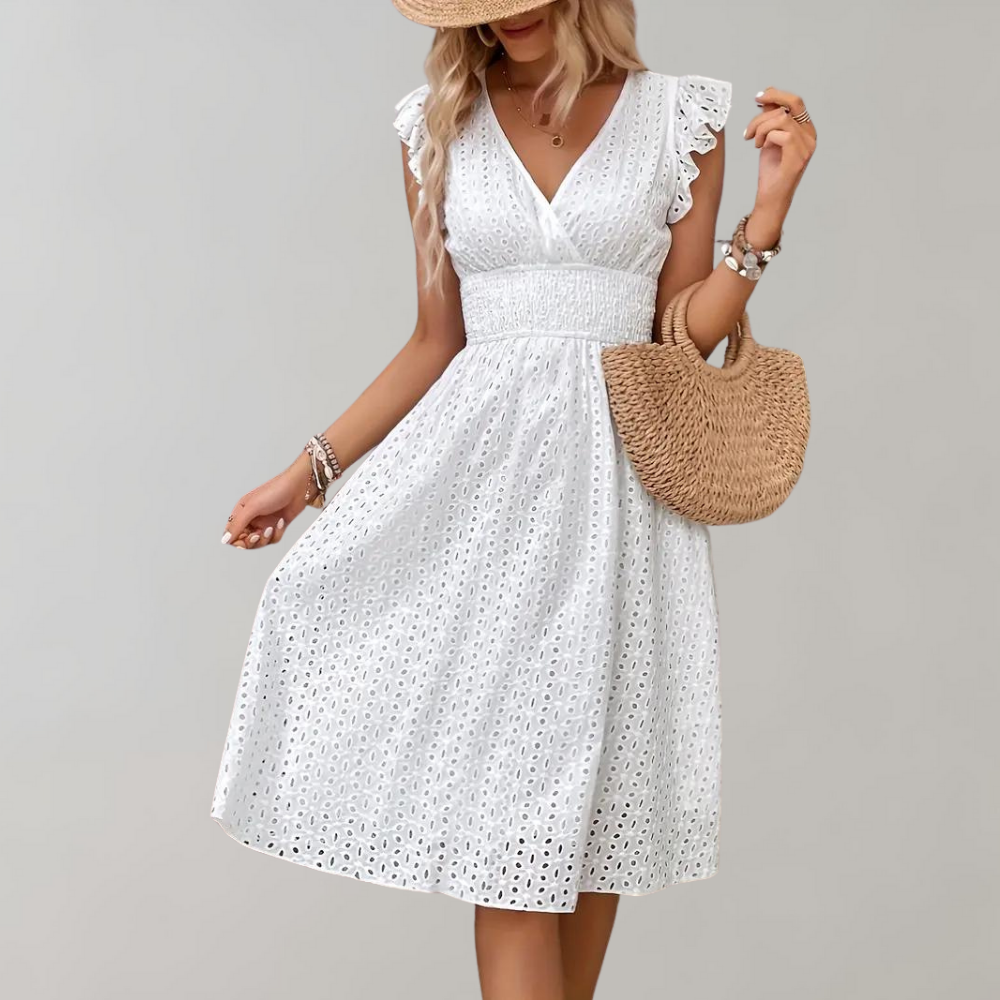 Summer dress with ruffles - Edia