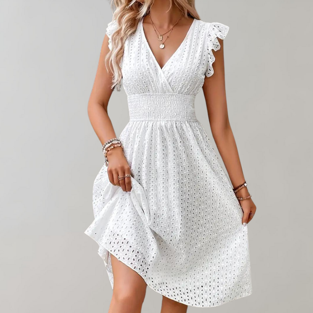 Summer dress with ruffles - Edia