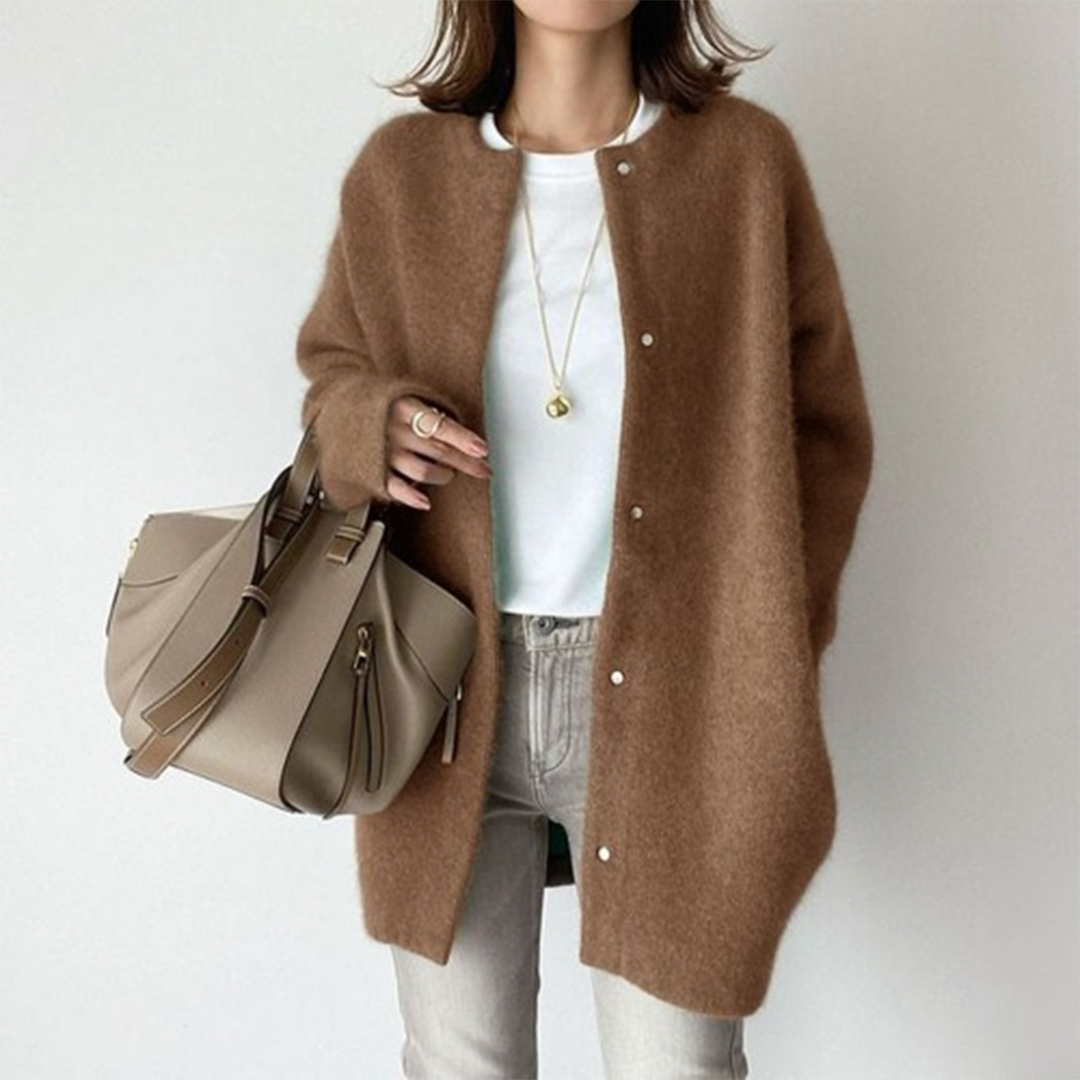 Elegant mid-length cardigan for women - Lola