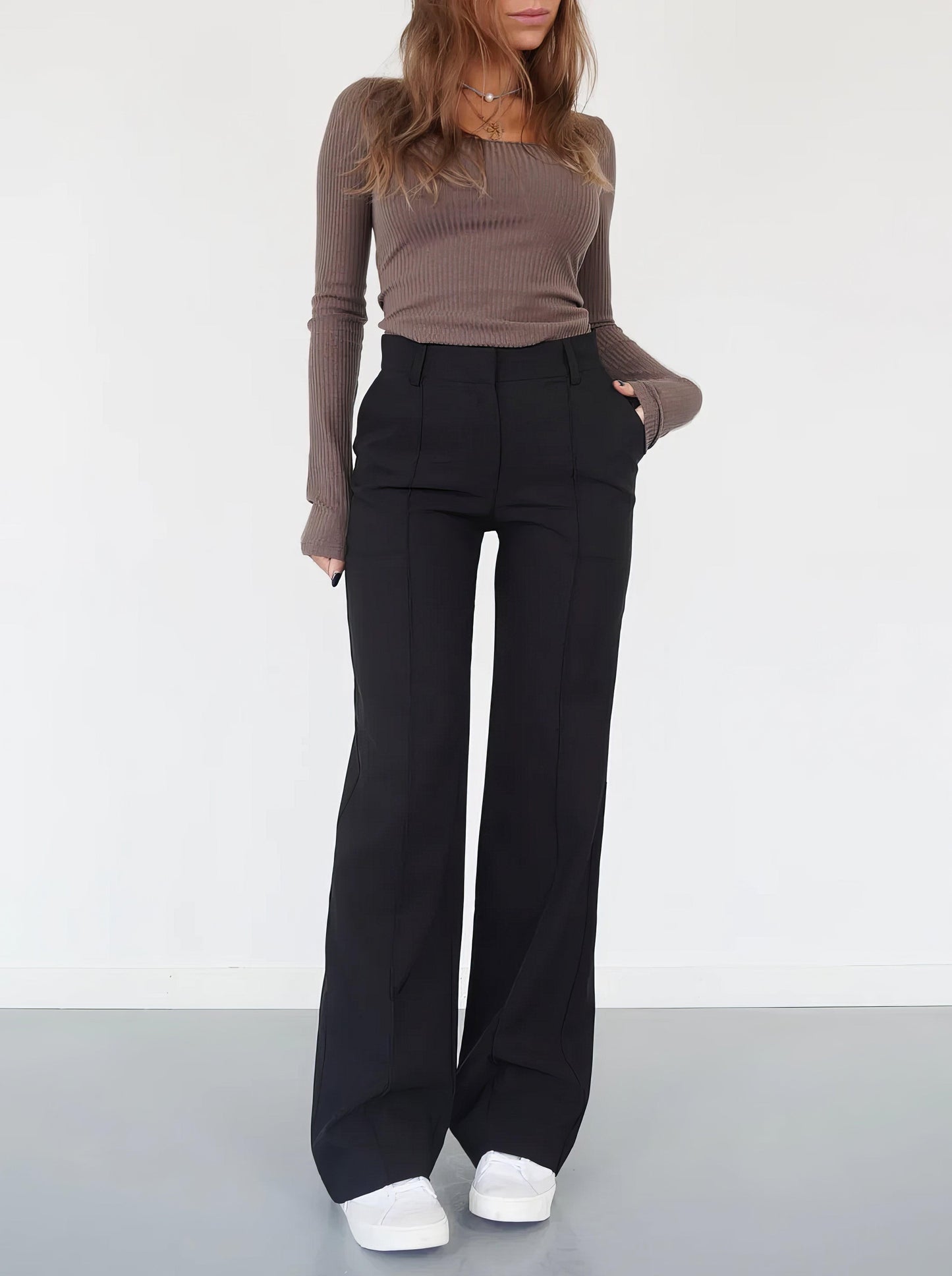 Casual rechte pantalon voor dames - Rachel