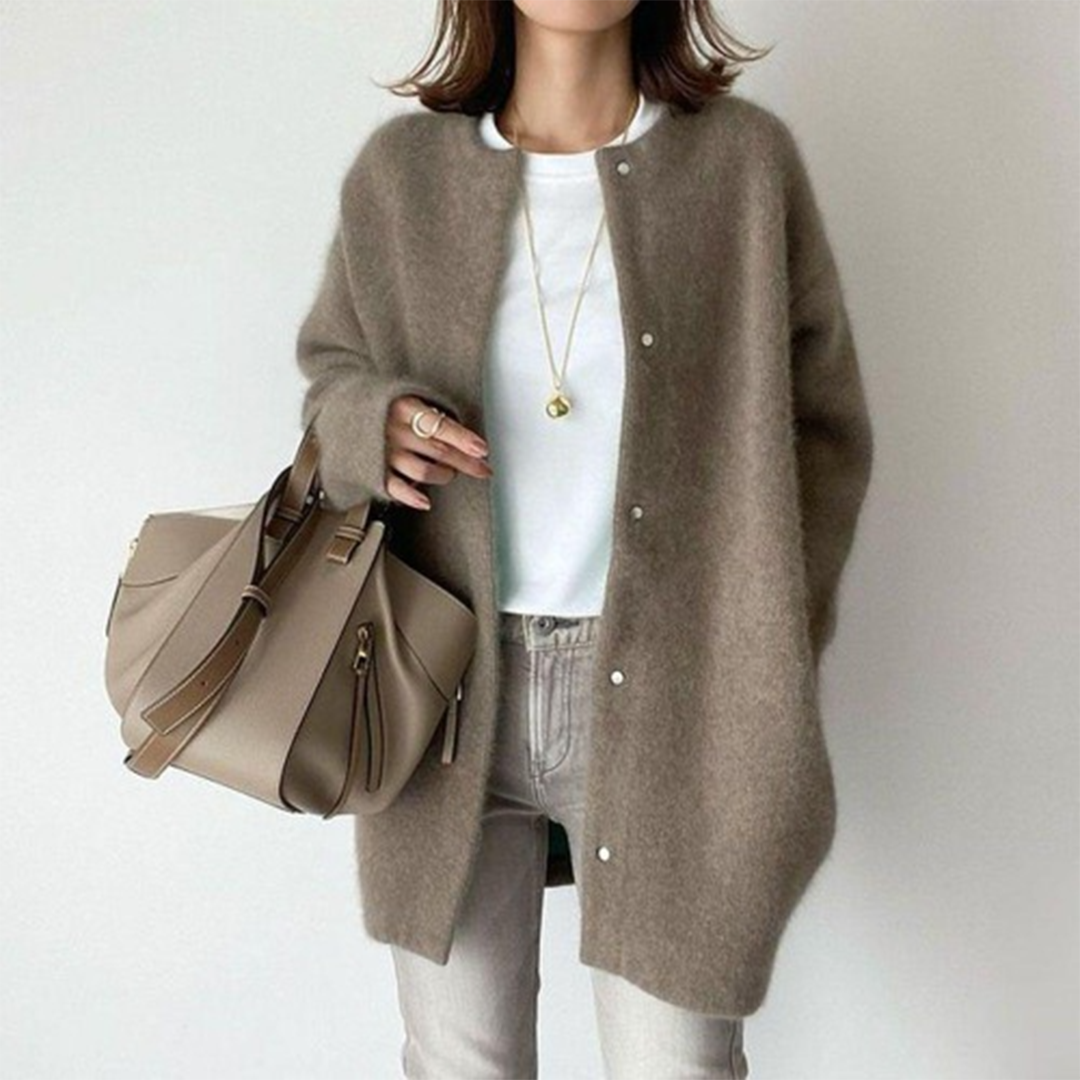 Elegant mid-length cardigan for women - Lola