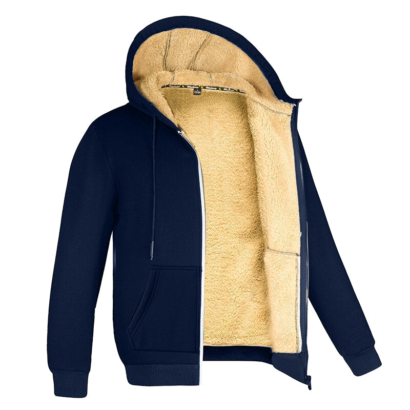 Heren Fleece Vest Met Bontvoering - James
