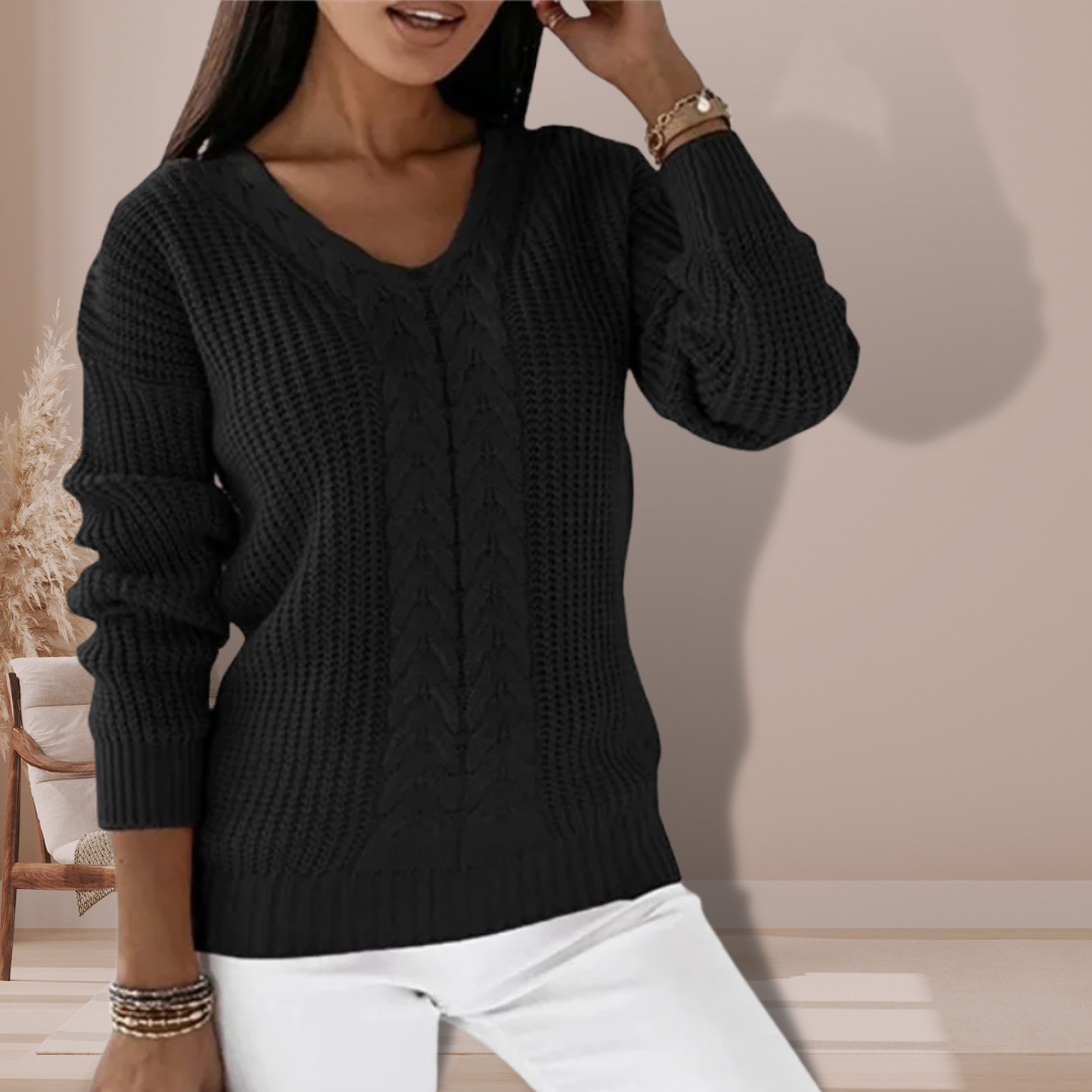 Stijlvolle V-hals trui voor dames - Ruby