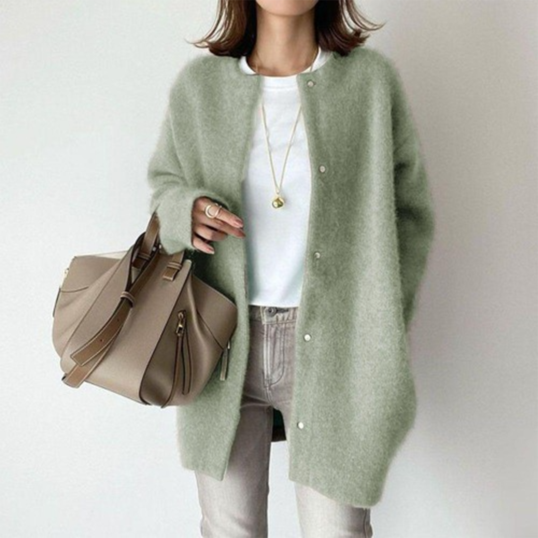 Elegant mid-length cardigan for women - Lola