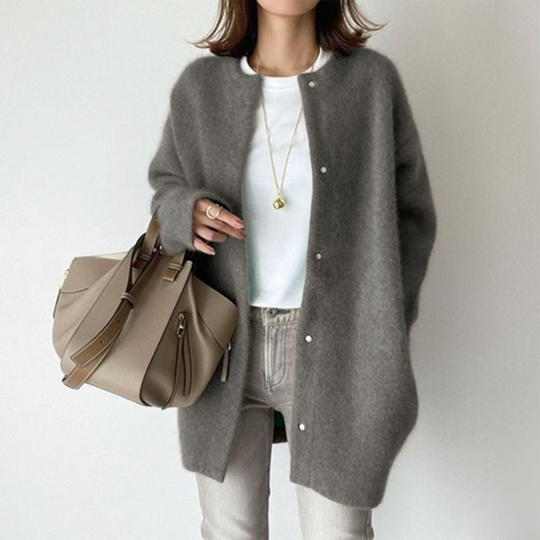 Elegant mid-length cardigan for women - Lola
