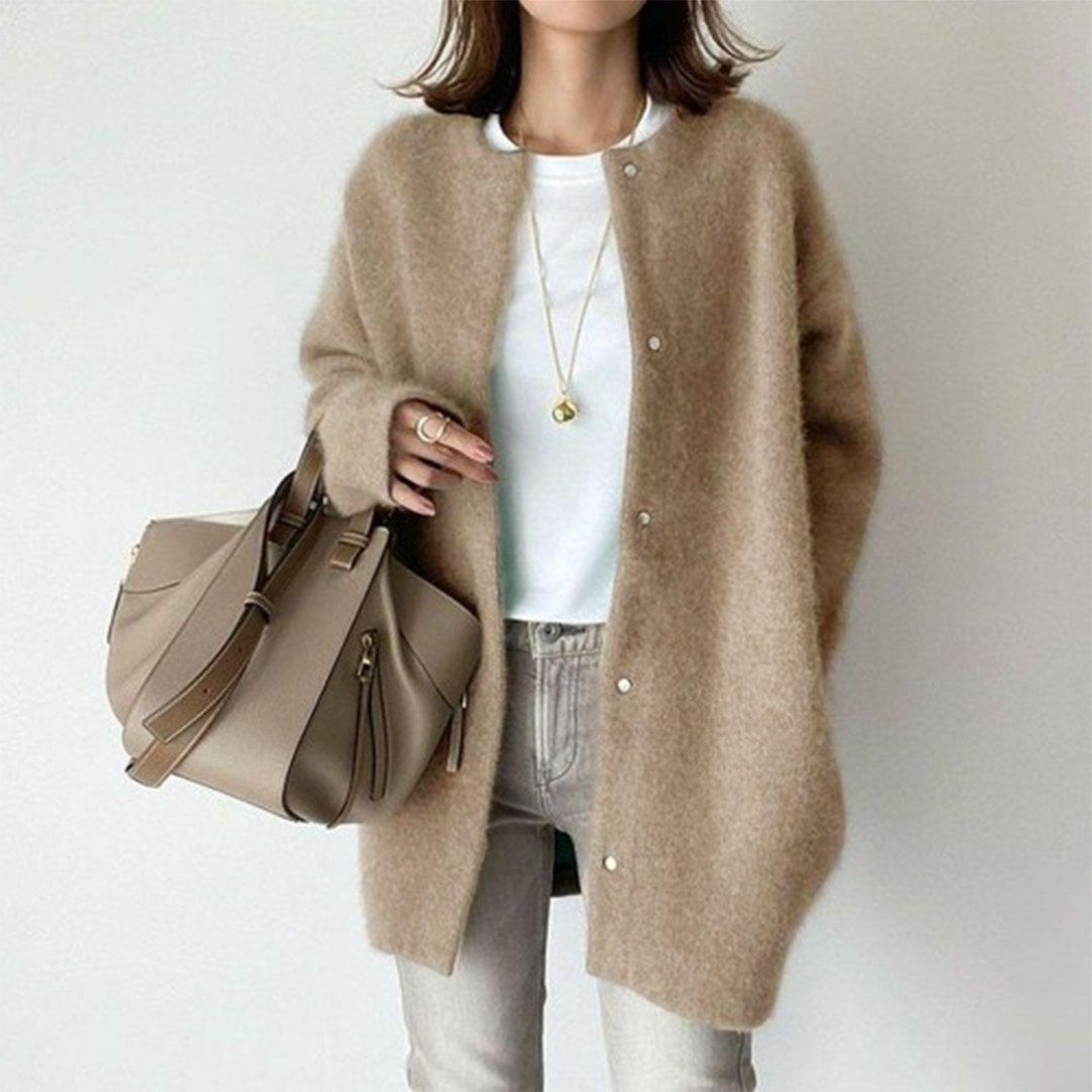 Elegant mid-length cardigan for women - Lola